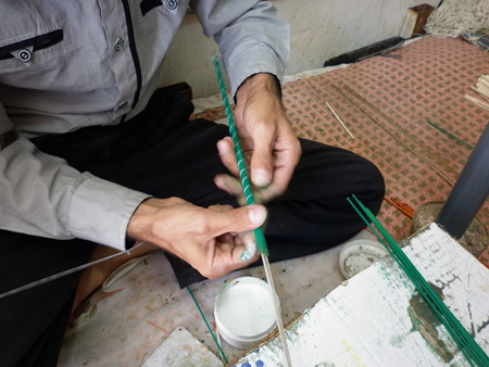 La fabrication d'un cadre en khatam