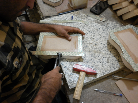 Fabrication d'un objet en khatam - étape 7